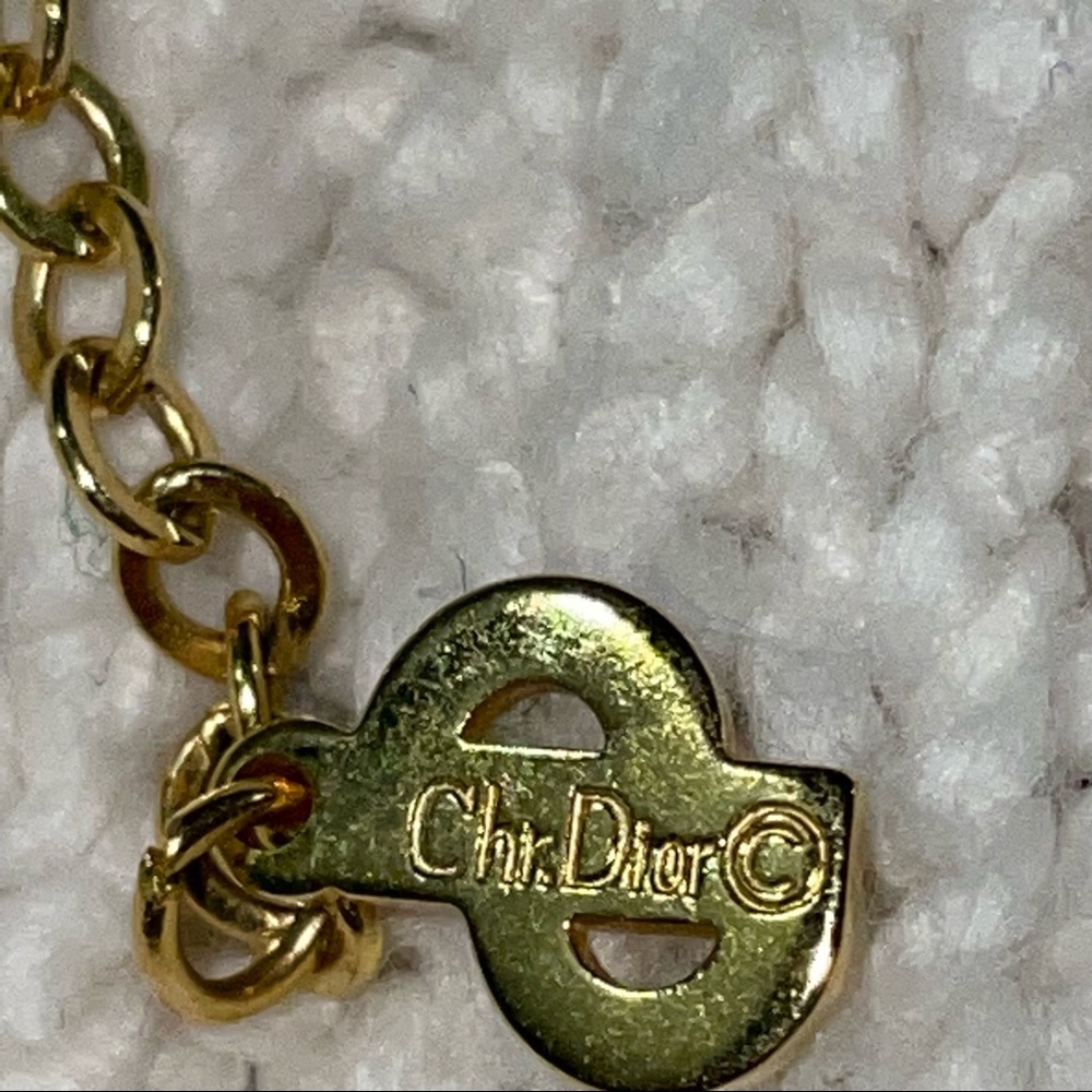 Vintage Christian Dior necklace with a heart pendant - Picture 5 of 8